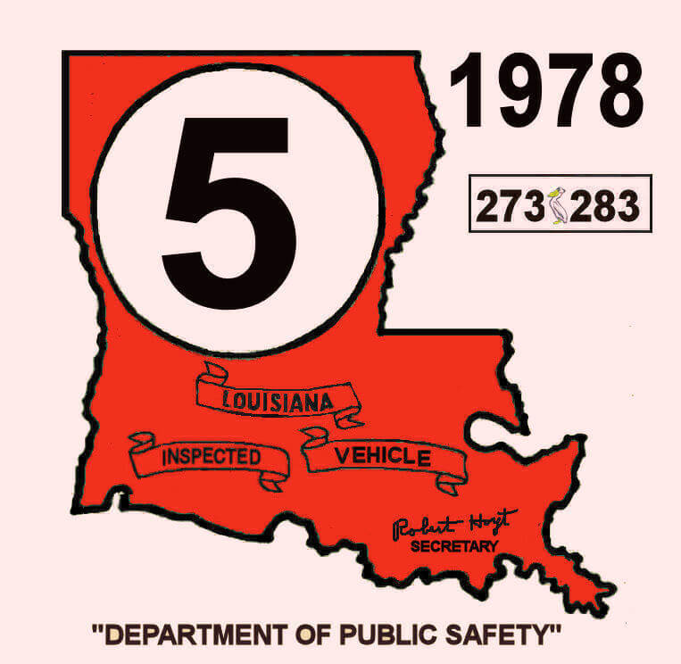 Louisiana (2) State Map Pelican State Vintage Vacation Stickers